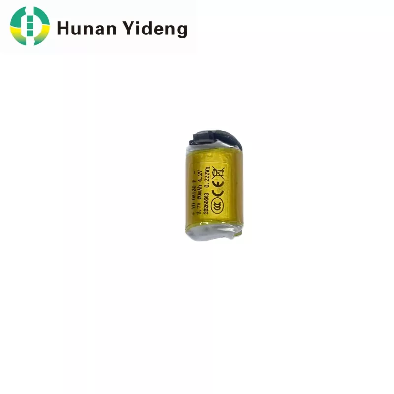 08120 3.7V 60mAh Li Polymer Cylindrical Baterei