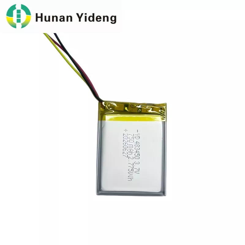 3.7V 750mAh 483447 Kapasitas Tinggi Baterei Lipo Lithium Polymer Cilik sing Bisa Diisi Ulang